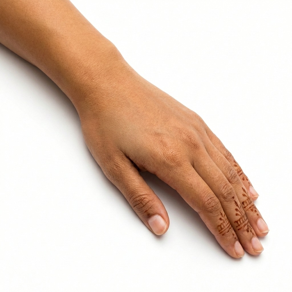 Close up view of the same patient's lower leg (calf) after several Laser Tattoo Removal sessions at Maraya Clinic, Cairo, showing complete or near complete fading of the calligraphy tattoo with well preserved skin integrity and texture, brining life changing results under Dr  Dina Khalil's care 