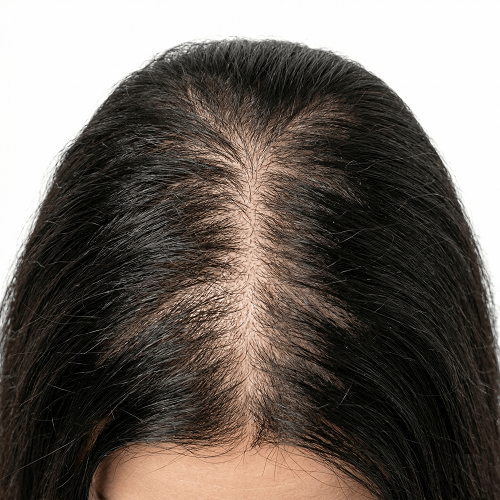 The Baseline: Clinical Hair Thinning & Scalp Analysis before Advanced PRP Bio stimulation at Maraya Clinic 