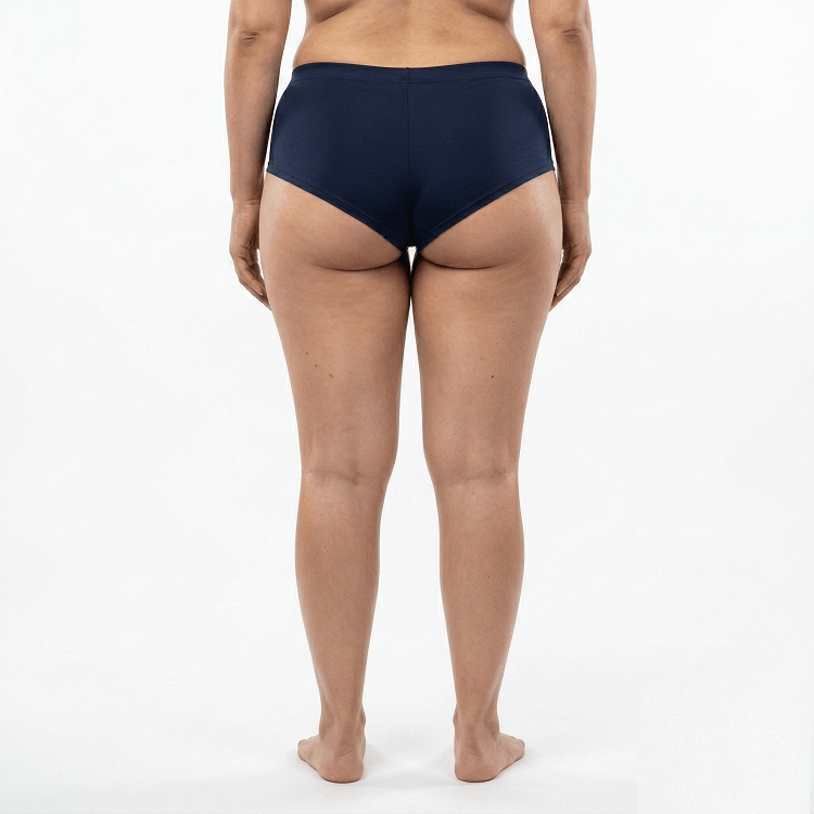 Visible transformation showing smooth, tightened skin and reduced cellulite dimpling after a non surgical body contouring journey at Maraya Clinic 