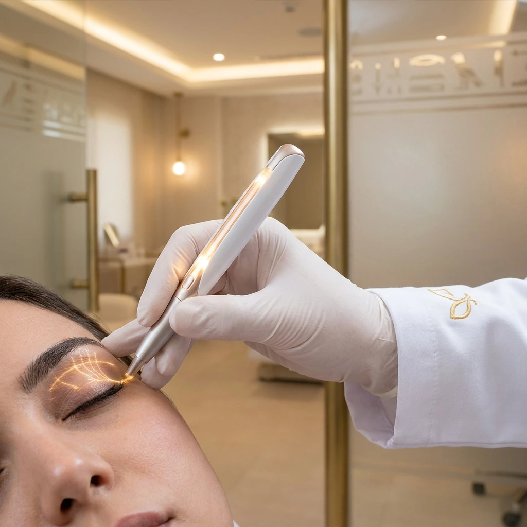 إجراء تجميل الأجفان غير الجراحي في عيادة الدكتورة دينا خليل بالقاهرة 