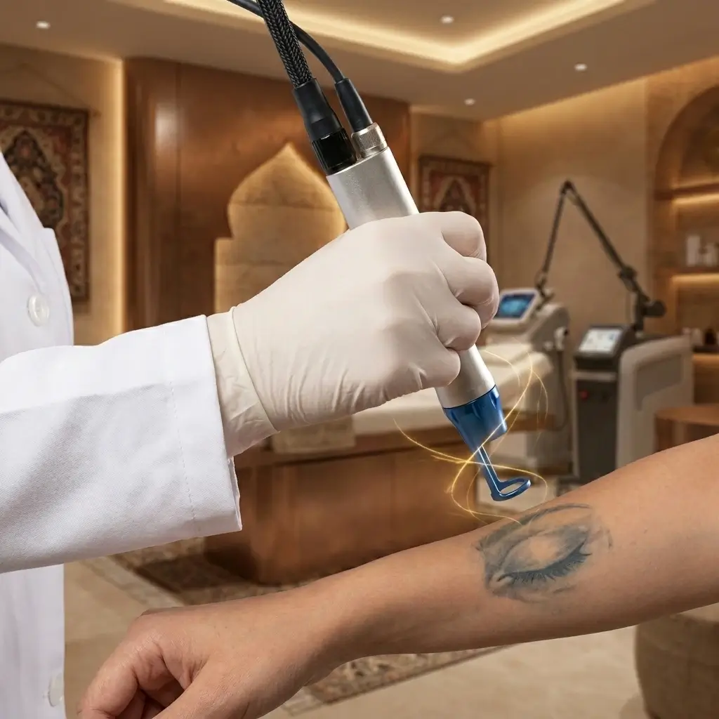 الدكتورة دينا خليل تطبق أحدث معايير الأمان لإزالة الوشم بالليزر بدون ألم أو ندبات لعام 2026 