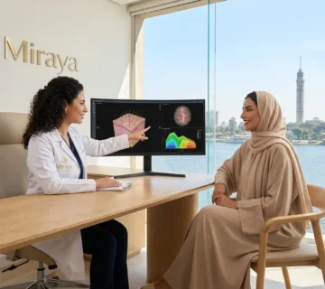 الدكتورة دينا خليل تشرح الخريطة الحيوية وتحليل بصيلات الفروة لعميلة سعودية ضمن بروتوكول كيف تحافظين على كثافة شعرك مدى الحياة في عيادة مرايا كلينيك بالقاهرة  [الملف الشخصي للمستخدم: 1]