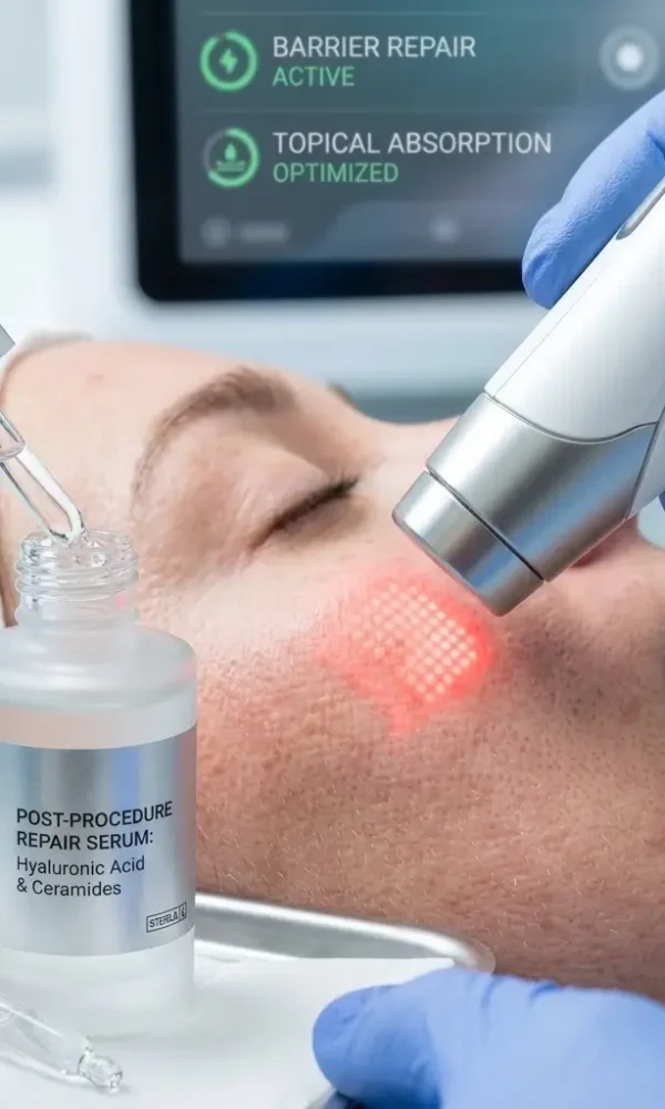 دمج العلاج الطبي التجميلي والدوائي للأمراض الجلدية عبر الليزر الموجه وتطبيق السيروم العلاجي المطور في عيادة مرايا كلينك بمصر