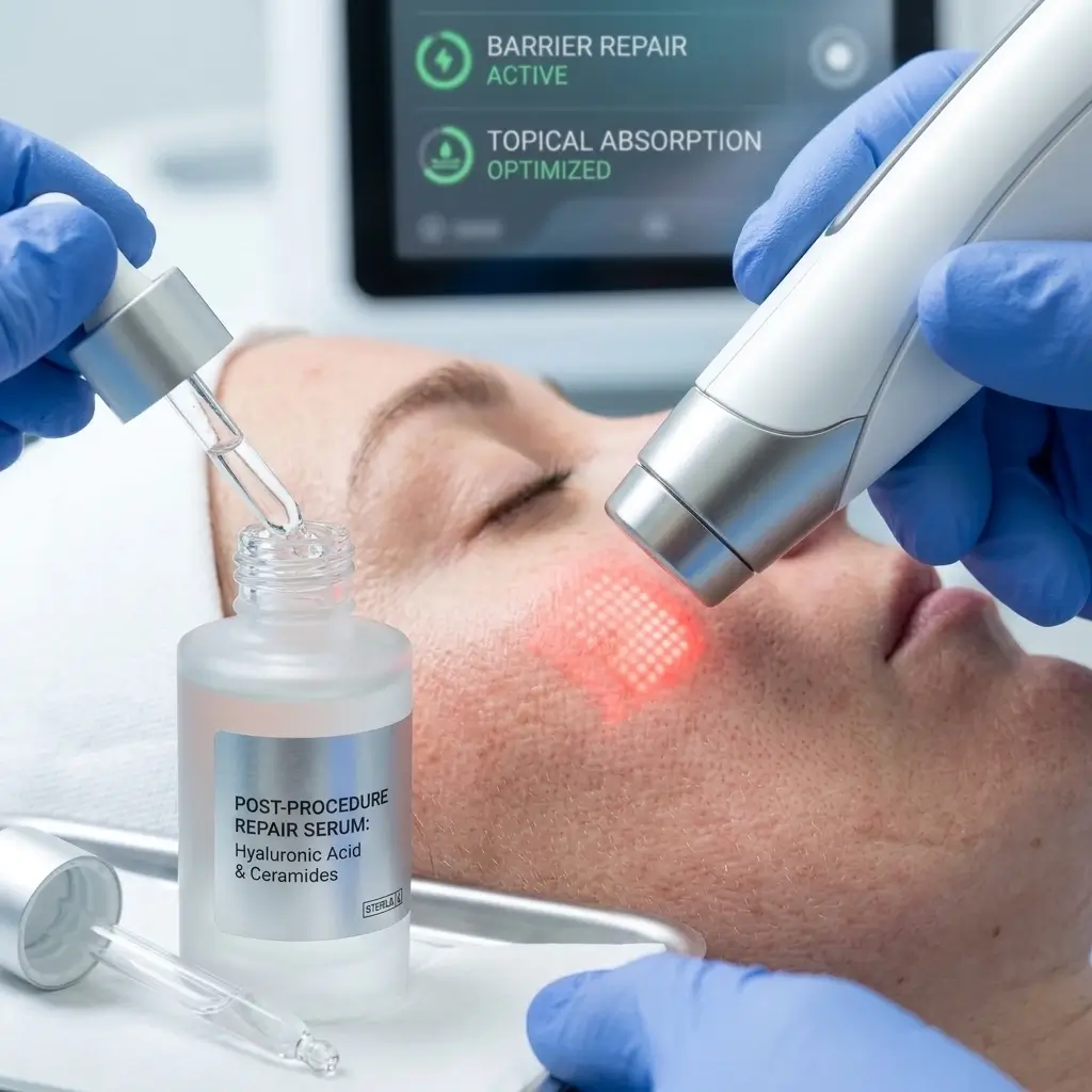 دمج العلاج الطبي التجميلي والدوائي للأمراض الجلدية عبر الليزر الموجه وتطبيق السيروم العلاجي المطور في عيادة مرايا كلينك بمصر